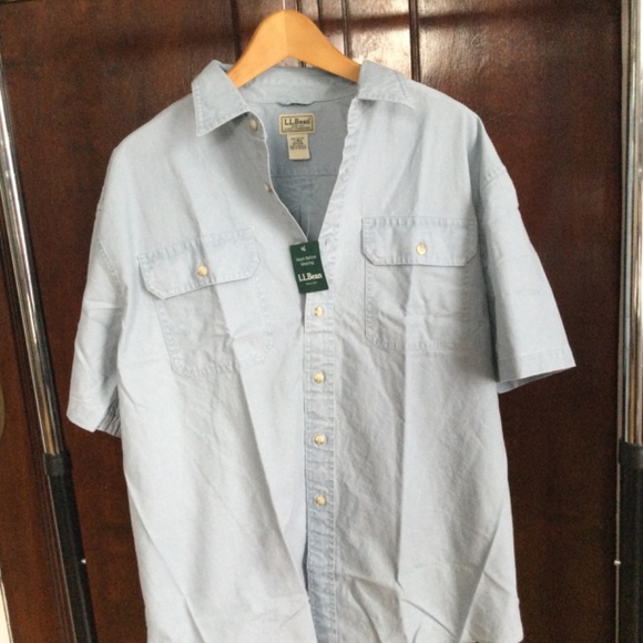 L.L.Bean Sunwashed Canvas Shirt SS . New In packaging - Picture 5 of 16